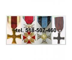 Kupię stare ordery, medale, odznaki, odznaczenia, orzełki tel.518-507-460