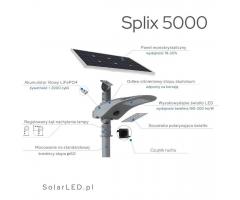 Lampa solarna Splix 5000 lumenów z czujnikiem ruchu